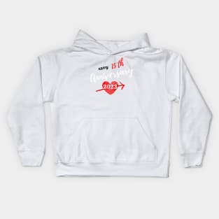 Happy anniversary 15th Kids Hoodie